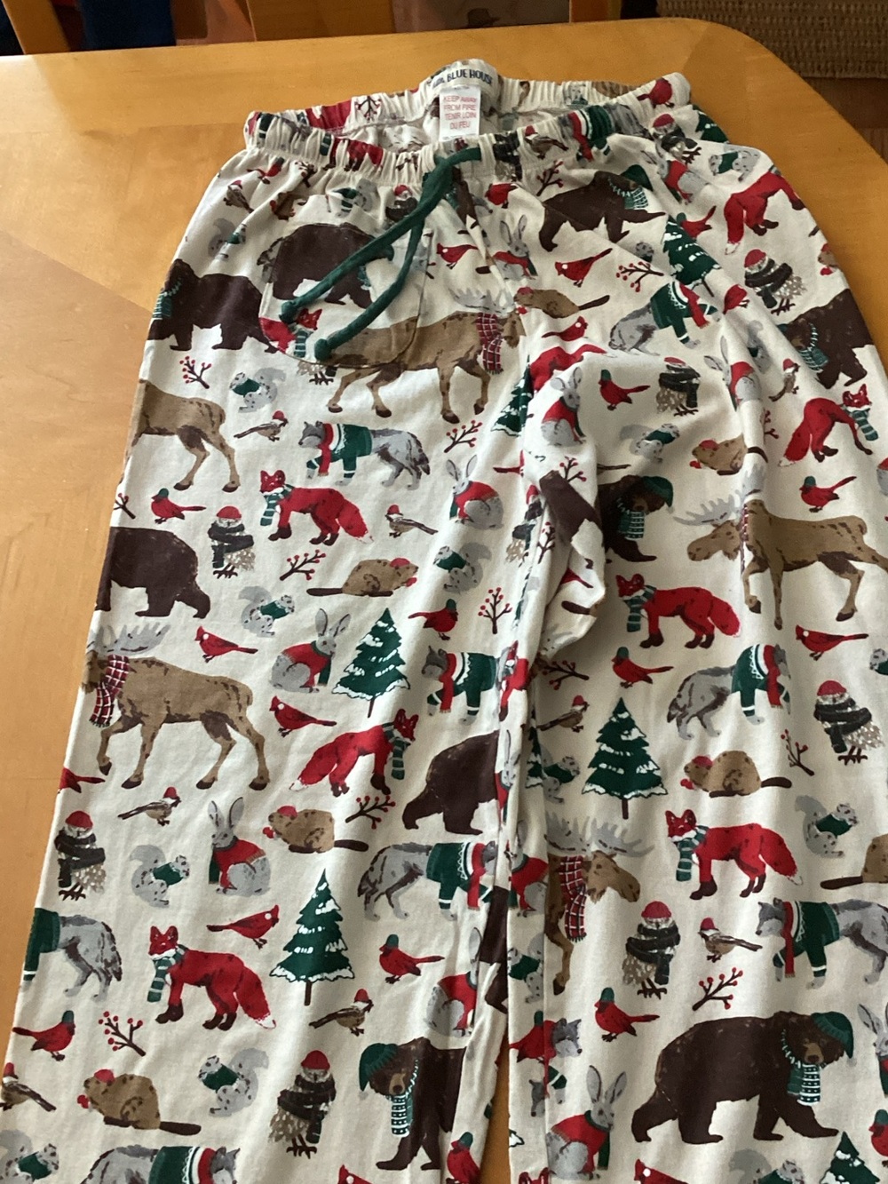 Women’s Cream Holiday Animal-Print Lounge Pants - Unbranded